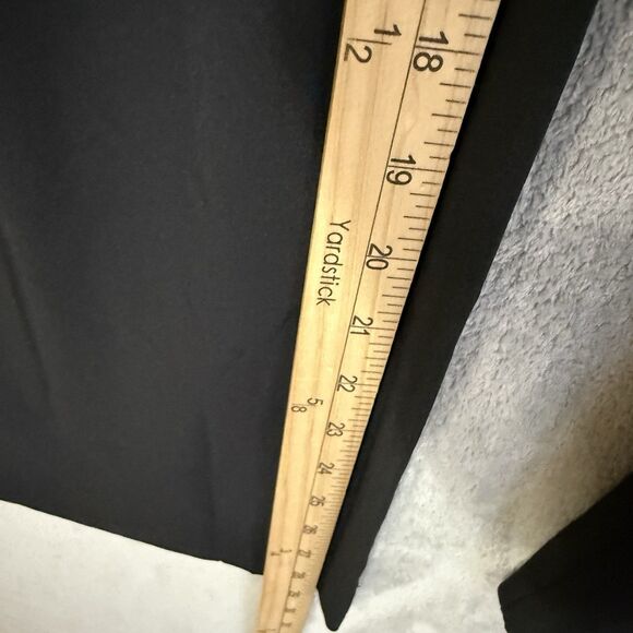 Athleta Brooklyn Heights Pants Size 6 Black High Rise Pleated Wide Leg Trousers - Picture 6 of 9